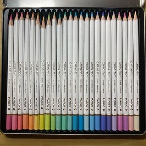 Lightly Used Marco Chroma Manga Colored Pencils 24 Set